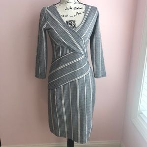 Navy and white Maeve anthro dress